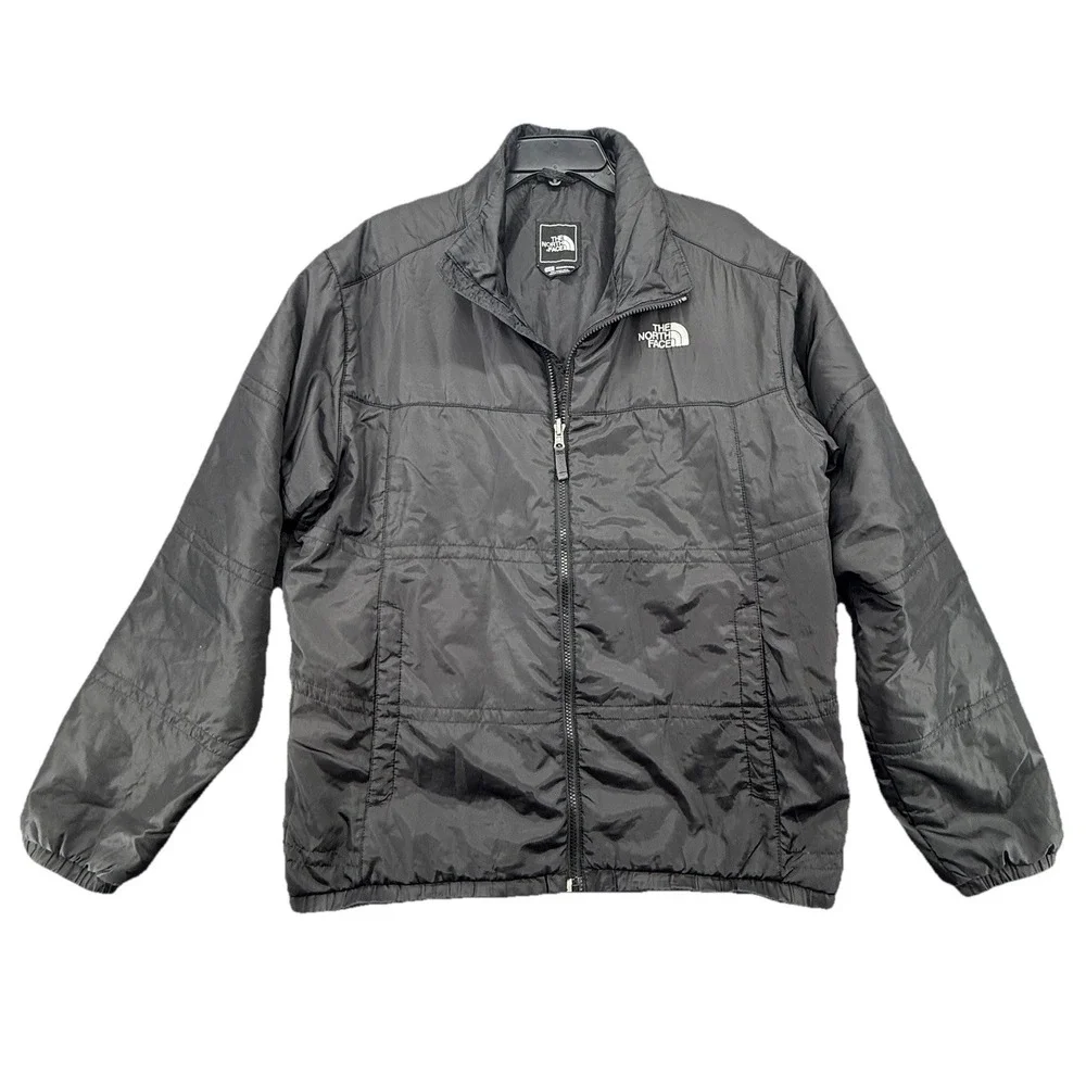 The North Face Gosei Mens Puffer Jacket Black With‎ Pockets Coat Large